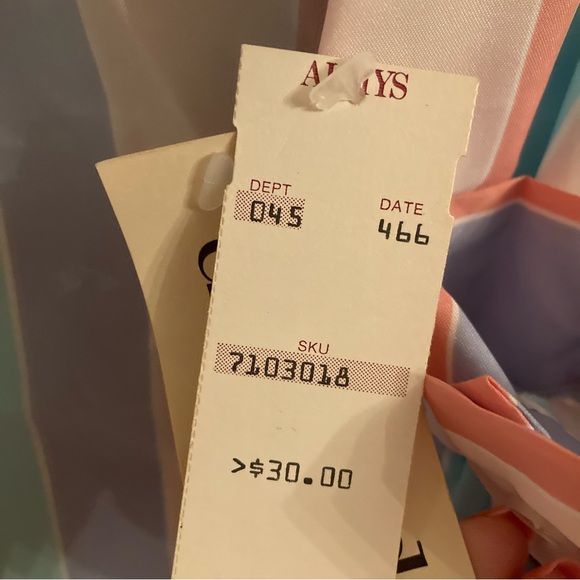 Vintage Alfred Dunner Pastel Stripe Blouse With Bow Size 16 NWT. - Picture 6 of 6